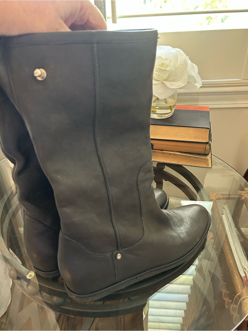 Stuart Weitzman Women’s mid calf leather boot